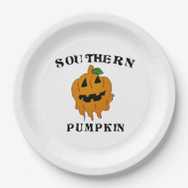 zuidelijke pompoen papieren bordje