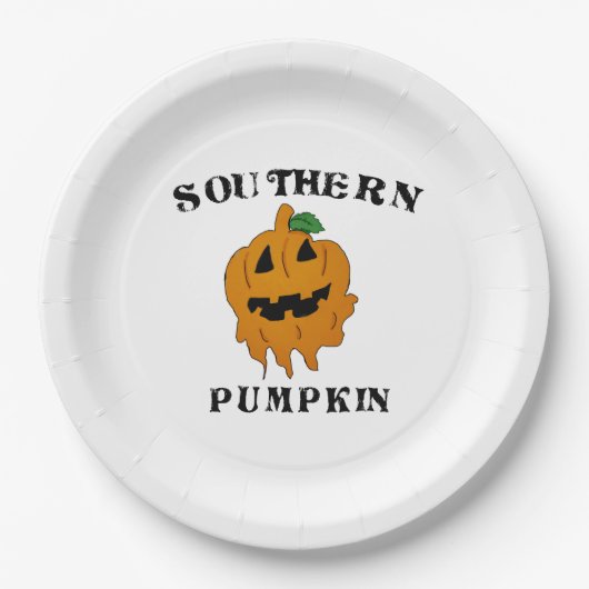 zuidelijke pompoen papieren bordje (Voorkant)