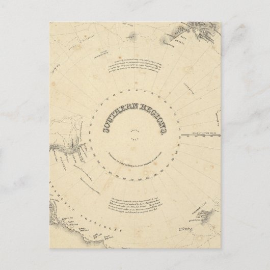 Zuidelijke regio's briefkaart (Voorkant)
