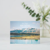 Zuidelijke reis van het meer van Tekapo Nieuw-Zeel Briefkaart (Staand voorkant)