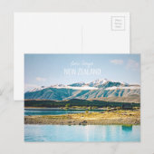 Zuidelijke reis van het meer van Tekapo Nieuw-Zeel Briefkaart (Voorkant / Achterkant)