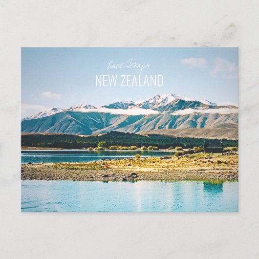 Zuidelijke reis van het meer van Tekapo Nieuw-Zeel Briefkaart (Voorkant)