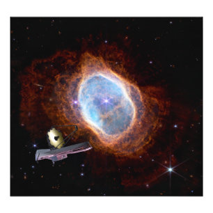 Zuidelijke Ring Nebula Space James Webb Telescope Foto Afdruk
