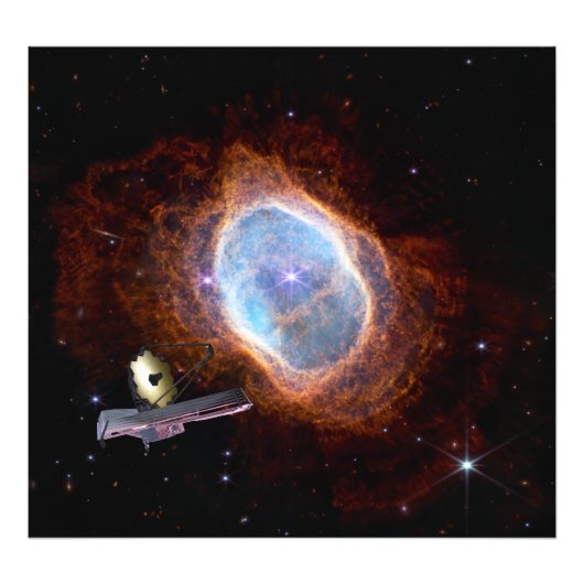 Zuidelijke Ring Nebula Space James Webb Telescope Foto Afdruk (Voorkant)