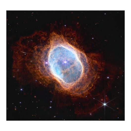 Zuidelijke Ring Nebula Space James Webb Telescope Foto Afdruk (Voorkant)