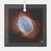 Zuidelijke Ring Nebula Space James Webb Telescope Glas Ornament (Voorkant)