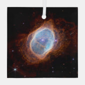 Zuidelijke Ring Nebula Space James Webb Telescope Glas Ornament (Achterkant)