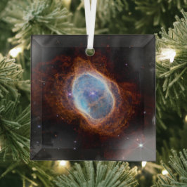 Zuidelijke Ring Nebula Space James Webb Telescope Glas Ornament