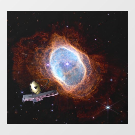 Zuidelijke Ring Nebula Space James Webb Telescope Raamsticker (Vel)