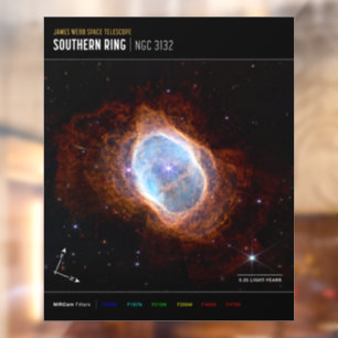 Zuidelijke Ring Nebula Space James Webb Telescope Raamsticker