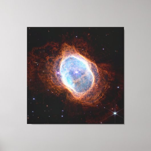 Zuidelijke Ring Planetaire Nebula | NIRCam | JWST Canvas Afdruk (Voorkant)