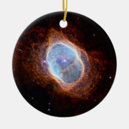Zuidelijke Ring Planetaire Nebula | NIRCam | JWST Keramisch Ornament