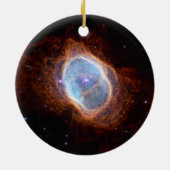 Zuidelijke Ring Planetaire Nebula | NIRCam | JWST Keramisch Ornament (Achterkant)