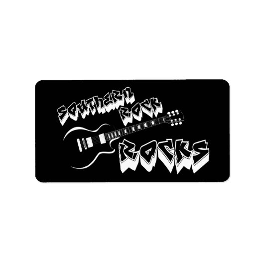 Zuidelijke rockmuziek etiket (Voorkant)