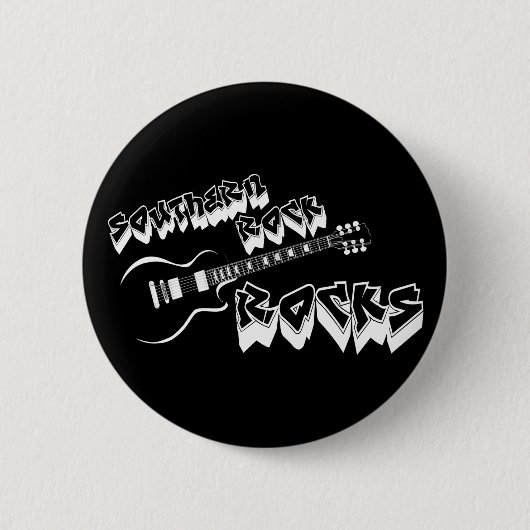 Zuidelijke rockmuziek ronde button 5,7 cm (Voorkant)