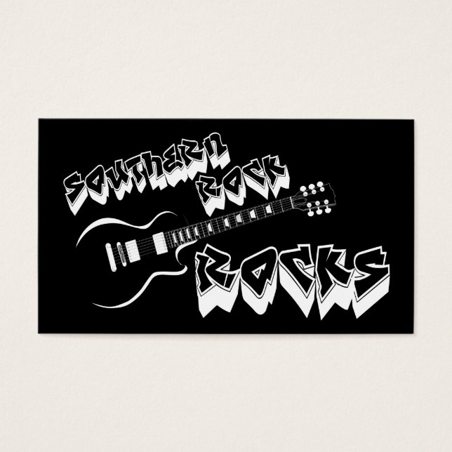 Zuidelijke rockmuziek visitekaartje (Voorkant)