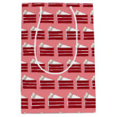 Zuidelijke Rode Fluwelen Laag Cake Sneeuw Bakkerij Medium Cadeauzakje (Voorkant)