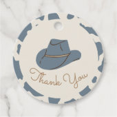 Zuidelijke Rodeo Cowboy Birthday Gift Labels (Voorkant)