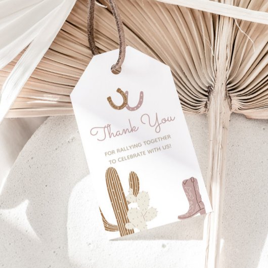 Zuidelijke Rodeo Cowgirl Labels Cadeaulabel