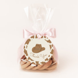 Zuidelijke Rodeo Neutrale Cowboy Birthday Gift Lab Bedankjes Labels
