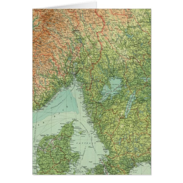 Zuidelijke Scandinavië en Denemarken (Voorkant)