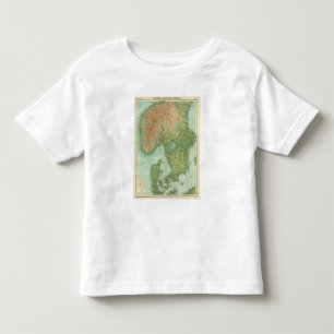 Zuidelijke Scandinavië en Denemarken Kinder Shirts