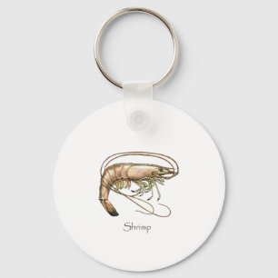 Zuidelijke Shrimp Art Logo Sleutelhanger