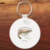 Zuidelijke Shrimp Art Logo Sleutelhanger (Voorkant)
