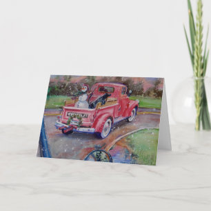 Zuidelijke Sneeuwman Feestdagen Kaart