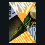 Zuidelijke Spoorwegen Vintage Art Deco Poster<br><div class="desc">Alle afbeeldingen van het poster in deze winkel zijn DIGITAAL RETOUCHED EN VERBETERD! Scherpe heldere kleuren en smetten verwijderd! Hi Res reproductie  poster collectie. Zuidelijke Spoorwegen Reisposter Adverteren.</div>