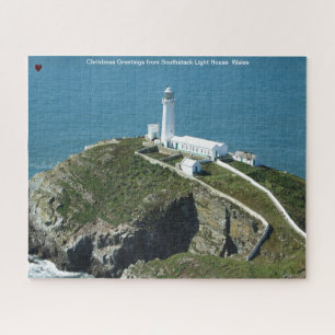 Zuidelijke stapel vuurtoren Wales legpuzzel