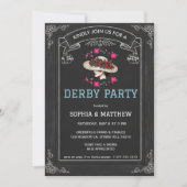 Zuidelijke stijl Derby-feestuitnodiging Kaart (Voorkant)