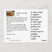 Zuidelijke stijl Soul Food Briefkaart (Achterkant)