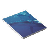 Zuidelijke Stille Oceaan, Tonga, bultrug en kalf Notitieblok (Schuin)