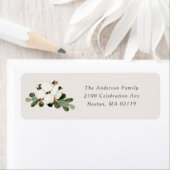 Zuidelijke vakantie retour adreslabels etiket (Insitu)