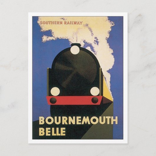 Zuidelijke Vintage Bournemouth Briefkaart (Voorkant)