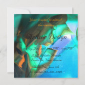 ZUIDELIJKE VLAUWE TURQUOISE ORANJE AANKONDIGING (Achterkant)