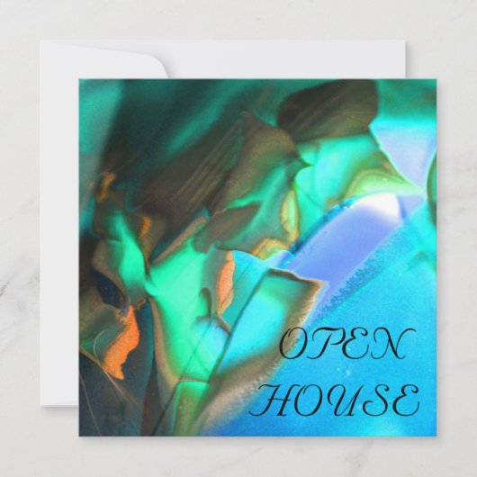 ZUIDELIJKE VLAUWE TURQUOISE ORANJE AANKONDIGING (Voorkant)