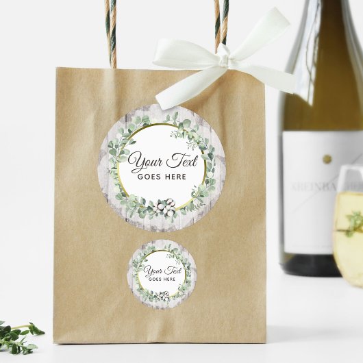 Zuidelijke Waterverf Katoen en botanisch Ronde Sticker