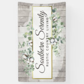 Zuidelijke Waterverf Katoen en botanisch Spandoek (Verticaal)