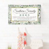 Zuidelijke Waterverf Katoen en botanisch Spandoek (Insitu)