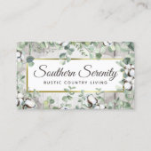 Zuidelijke Waterverf Katoen en botanisch Visitekaartje (Voorkant)