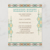 Zuidelijke westerne boho details over het huwelijk (Achterkant)