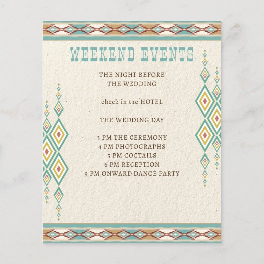 Zuidelijke westerne boho details over het huwelijk (Achterkant)