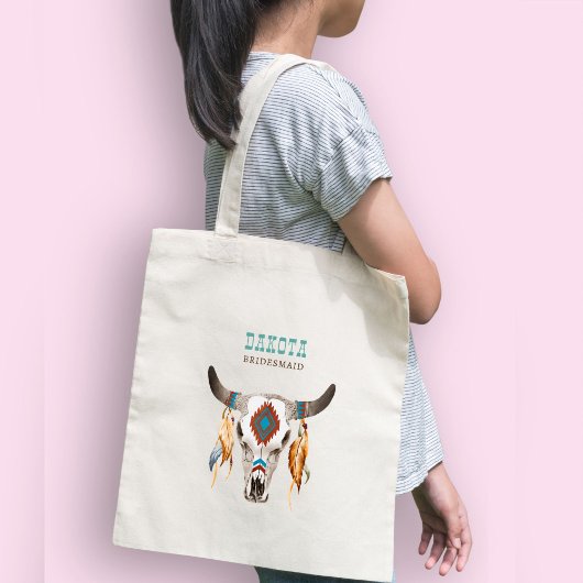 Zuidelijke westerne boho-stambridesmaïde cadeaus tote bag