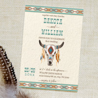 Zuidelijke westerne boho-stammenbruiloft