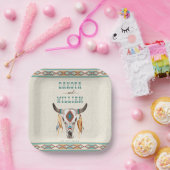 Zuidelijke westerne boho-stammenbruiloft papieren bordje (Feest)
