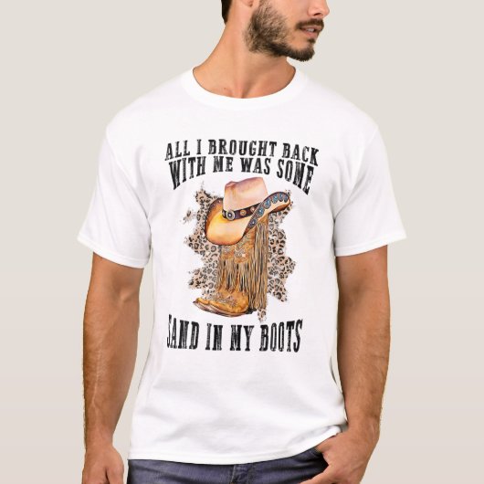 Zuidelijke Westerne leopard Cowboy Boots Pet T-shirt (Voorkant)