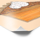 Zuidelijke zoete aardappel taart plak bakkerij foo foto afdruk (Hoek)