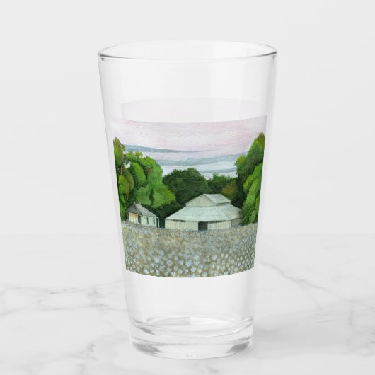 Zuidelijke zonsondergang glas (Voorkant)